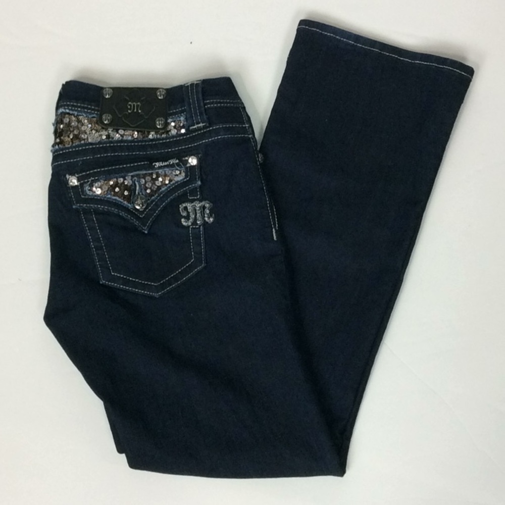 Miss Me Embellished Easy Boot Jeans 30 #JE5731E2R - Picture 1 of 8